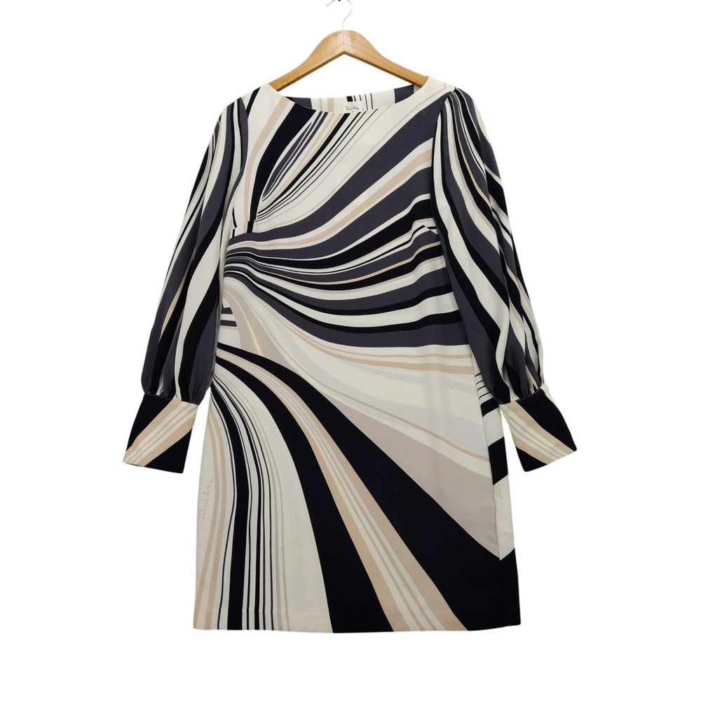 Richard Allan x HM Shift Dress Womens 4 Psychedelic Swirl‎ Mod Mini NWT